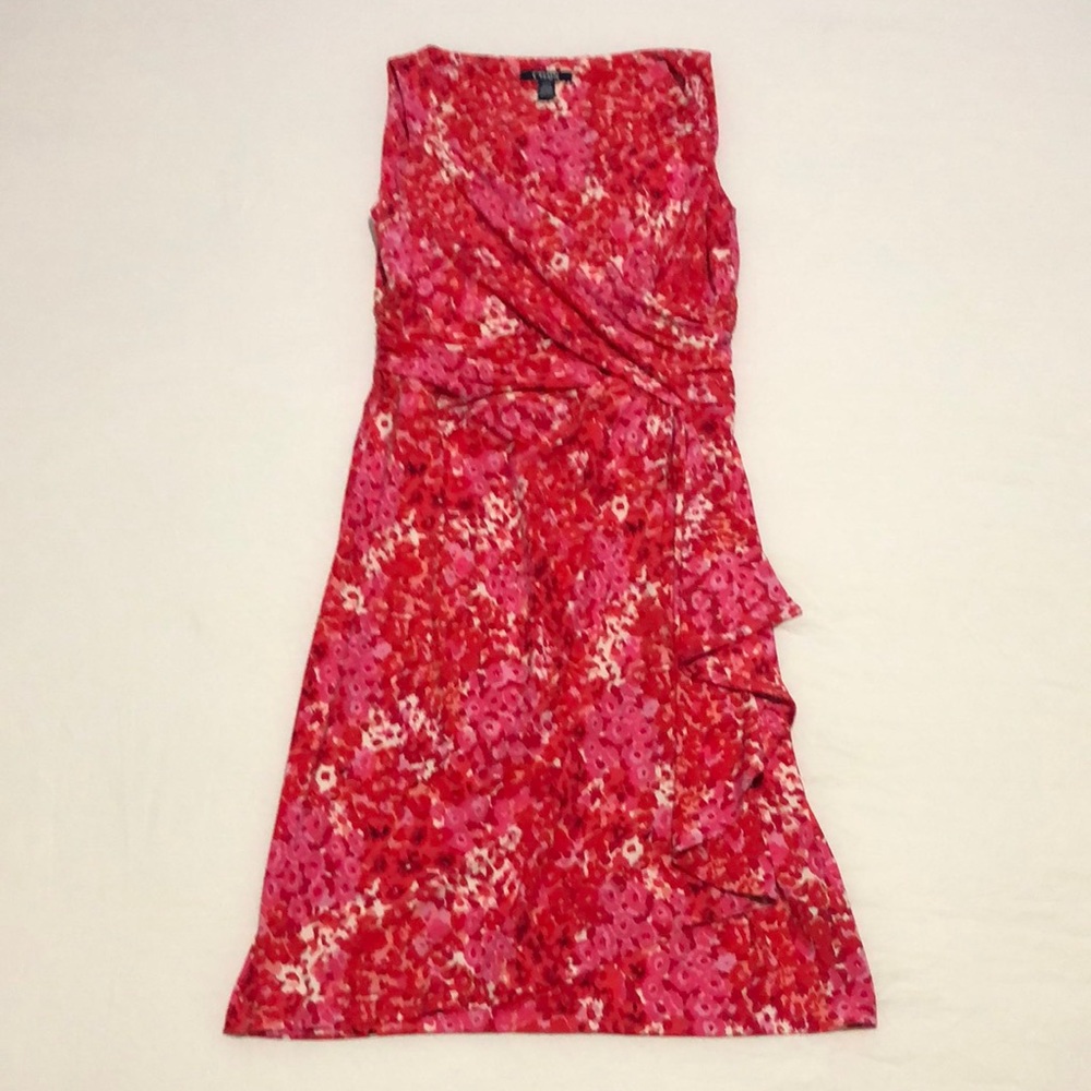 Chaps sleeveless summer dress size medium EUC
